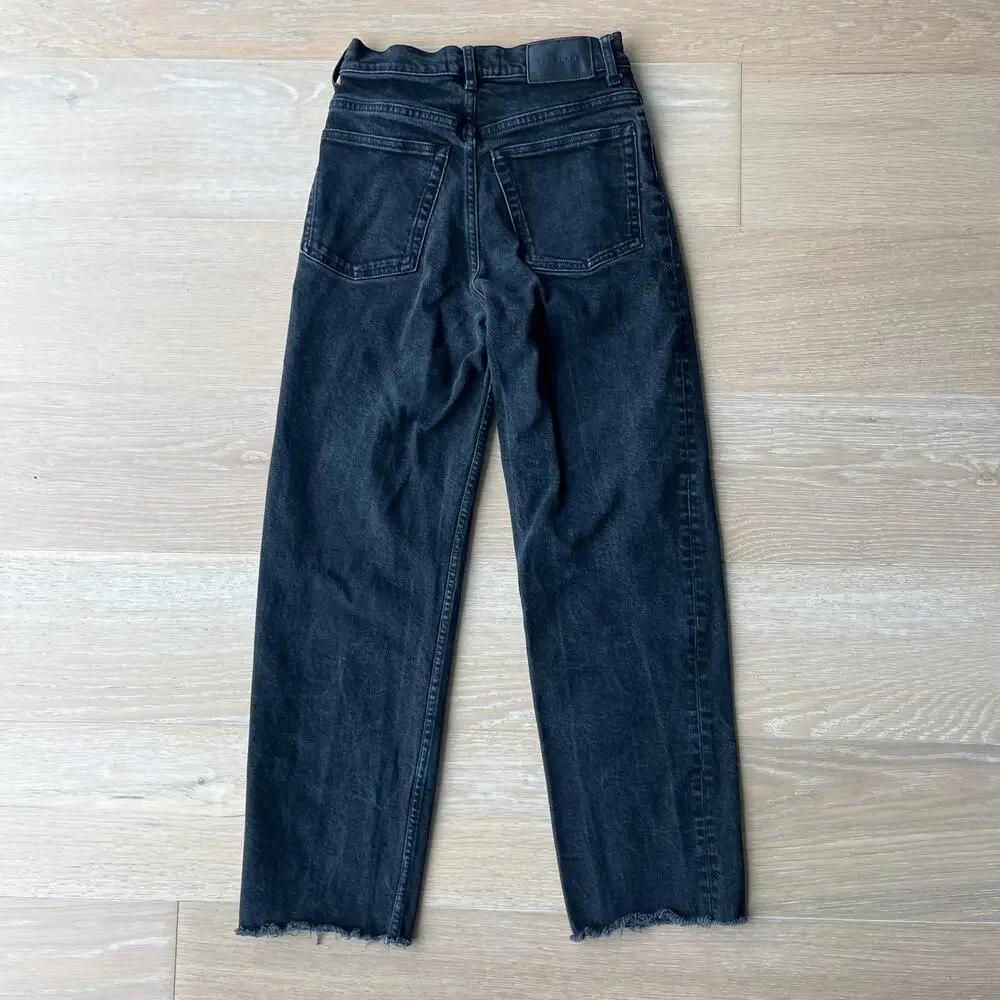 Everlane The Way-High Jeans Charcoal Black - Picture 5 of 8